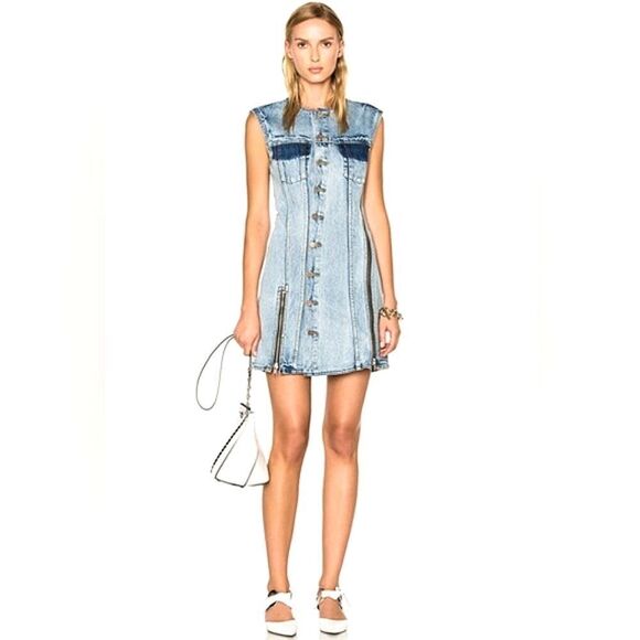 3.1 PHILLIP LIMIndigo Asymmetric Denim Dress - Picture 1 of 13